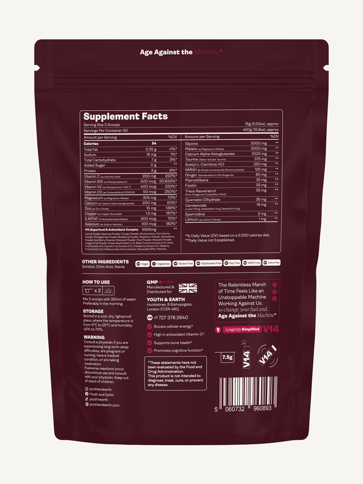 V14 Longevity Reds - Youth & Earth UK Store -