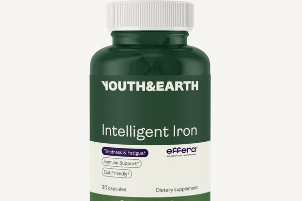 Youth & Earth Intelligent Iron (Effera Human Lactoferrin) for Gut Health and Immune Support