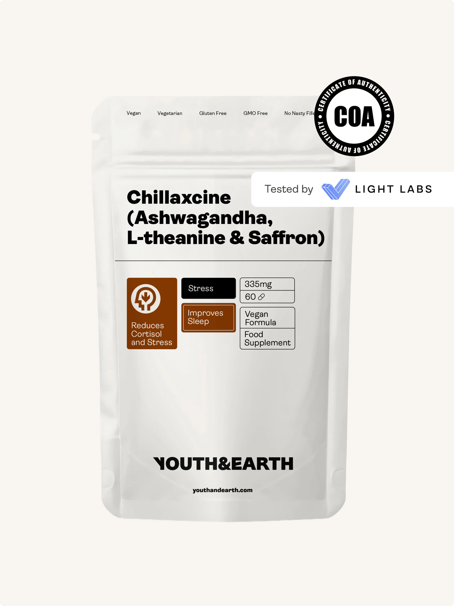 Chillaxcine - Ashwagandha, L-theanine & Saffron