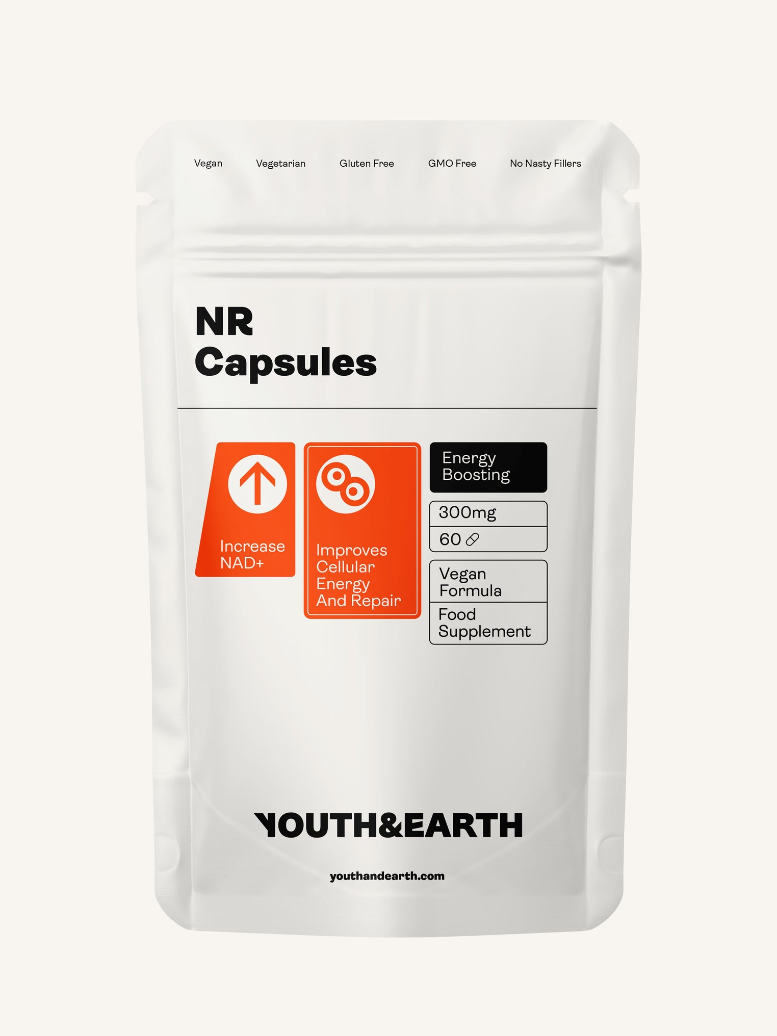NR Capsules 60 Capsules (300mg) - Youth & Earth UK Store - 