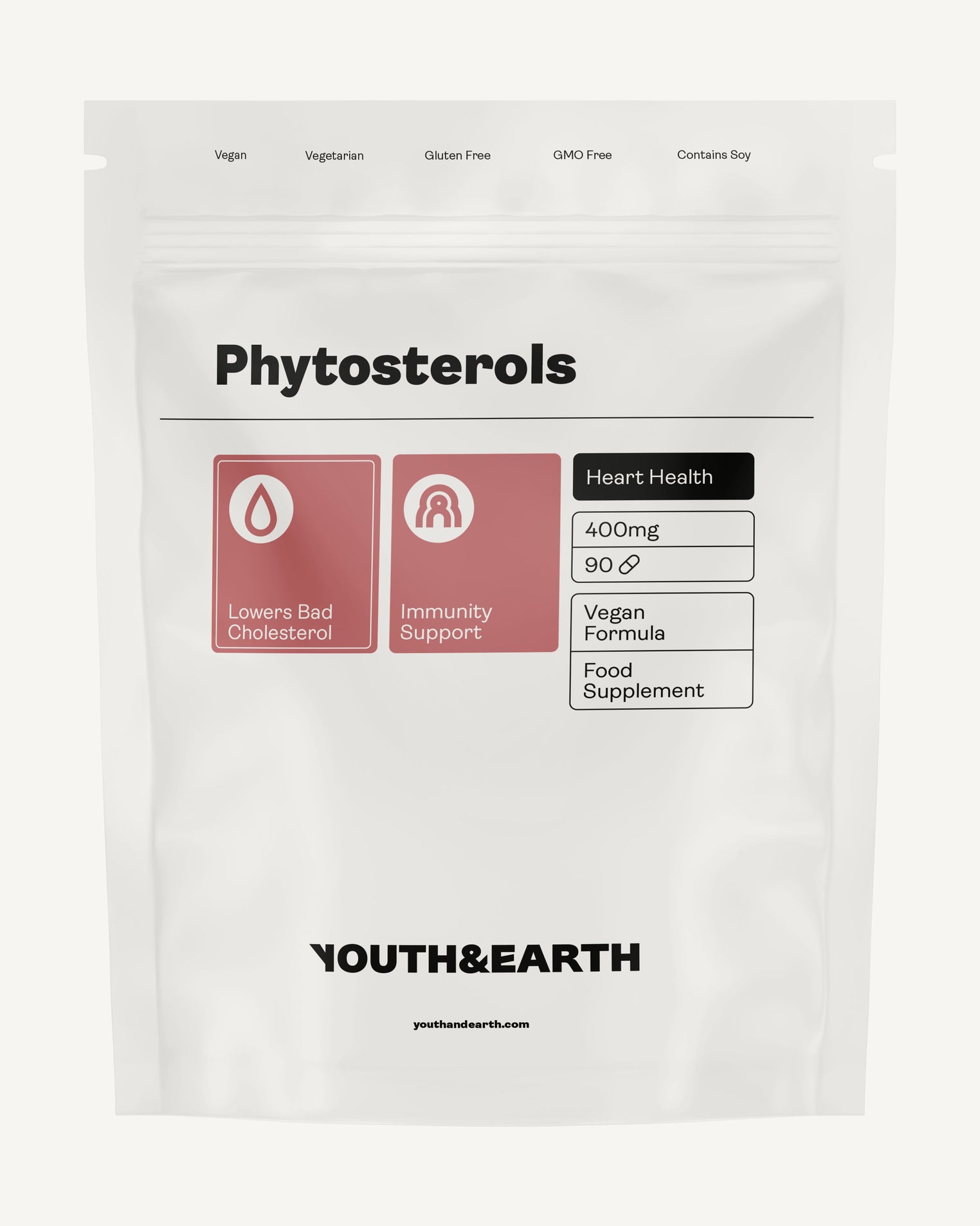 Phytosterols Supplements - 90 Capsules - Youth & Earth UK Store - 