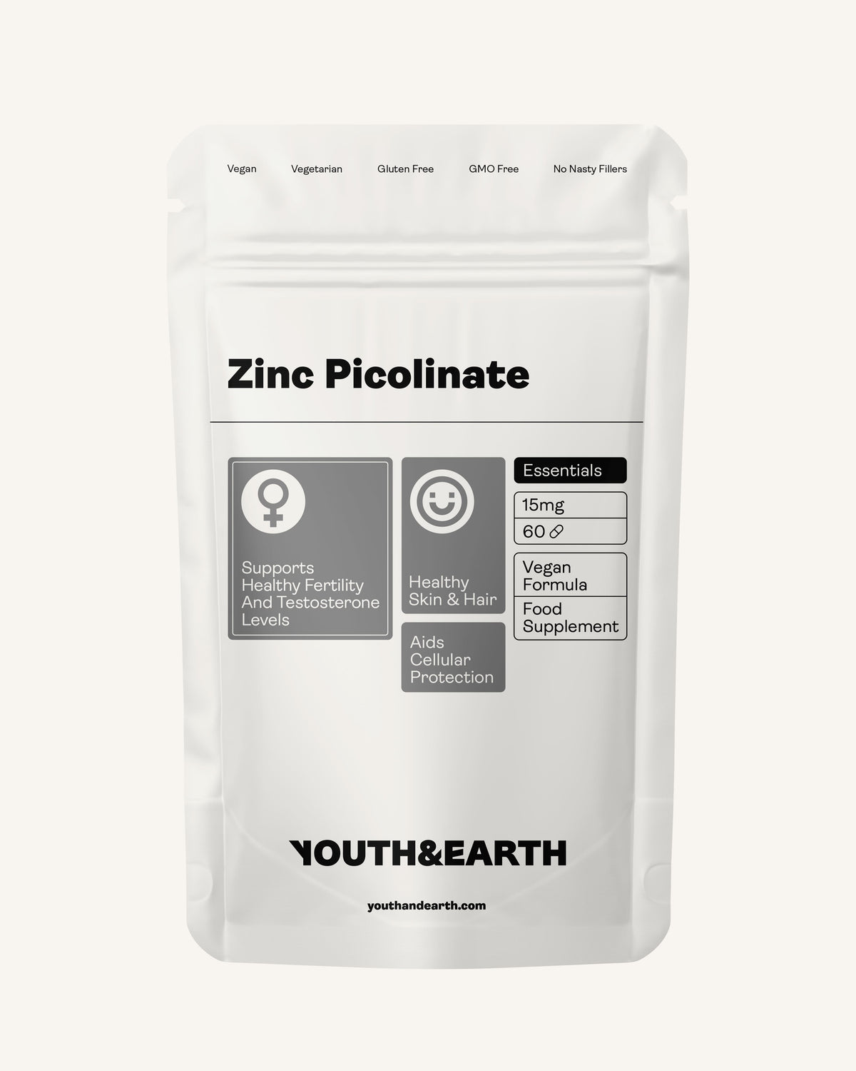 Zinc Picolinate 60 Capsules - youthandearth - 