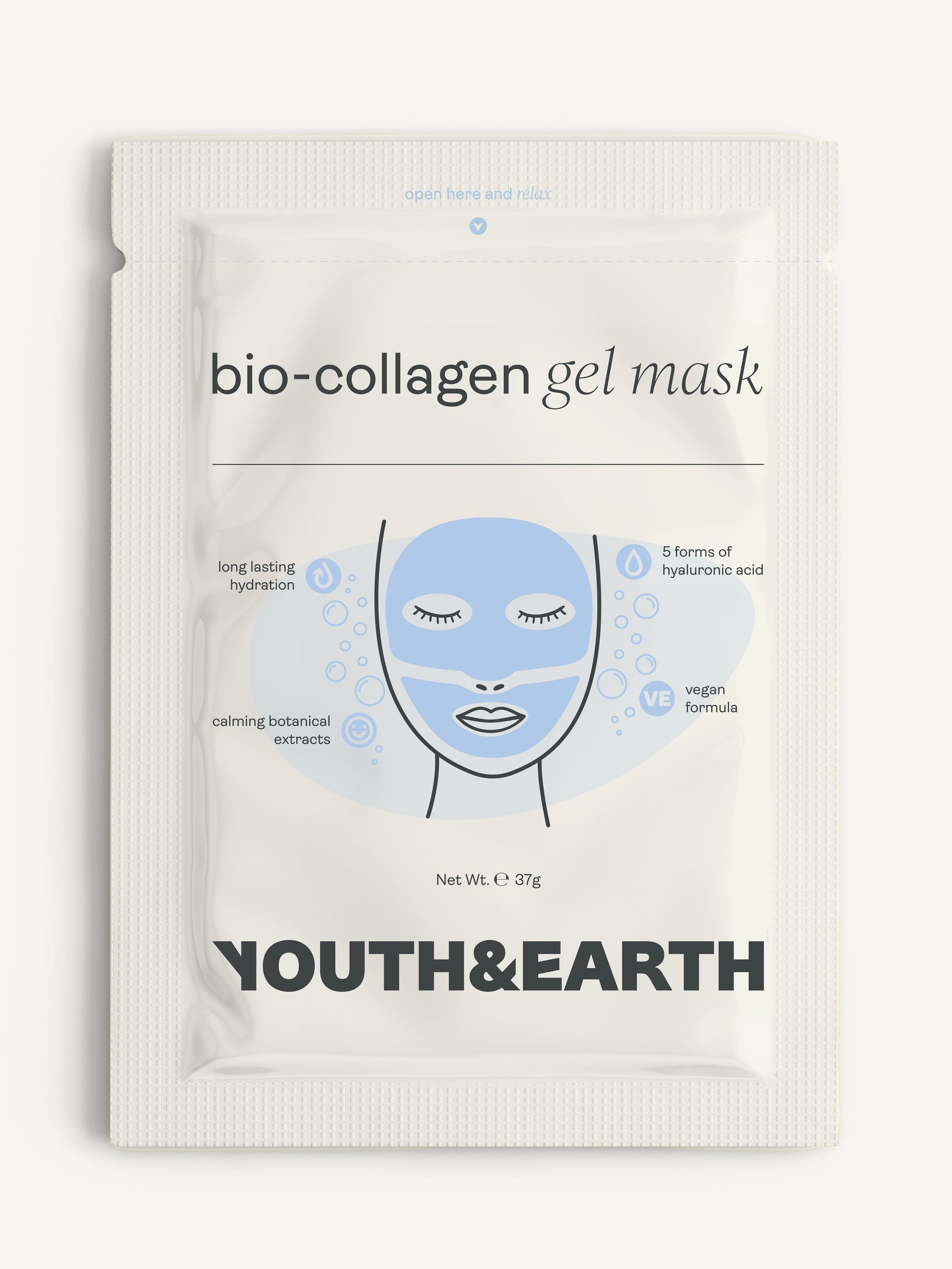 5D Low Molecular Hyaluronic Acid Bio-Collagen Face Mask youthandearth 