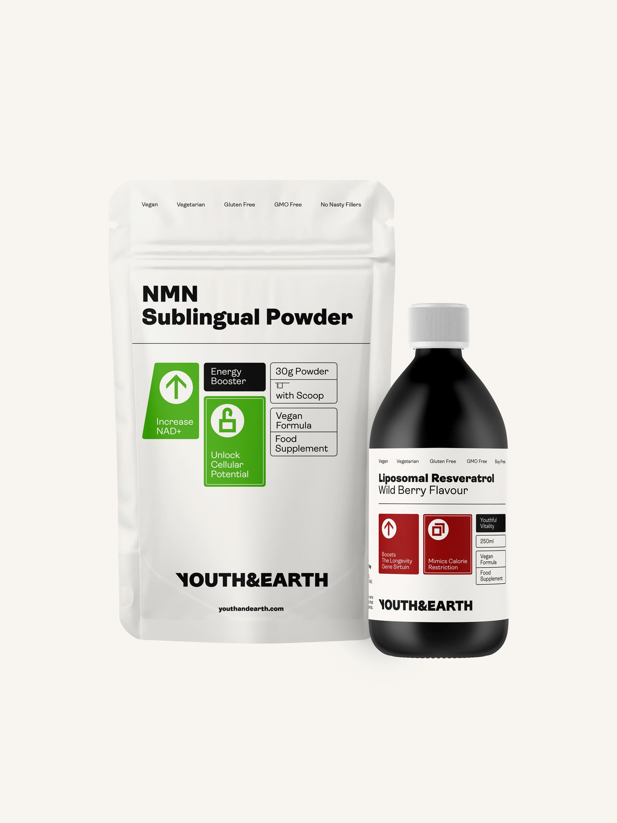 Longevity Support Bundle Youth &amp; Earth 